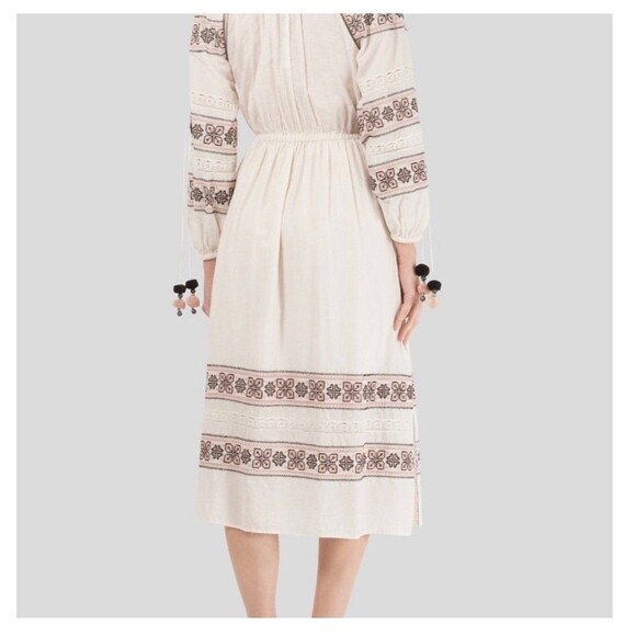 Love Shack Fancy Isla Boho Peasant Embroidered Dress Size M EUC - Picture 3 of 10